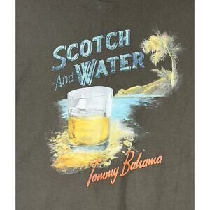 Tommy Bahama Scotch & Water Crew Neck Men’s Gray T-shirt Large 100% Cotton